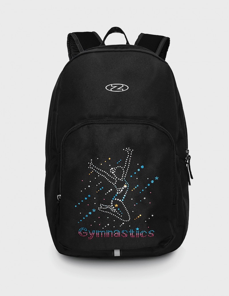 the zone gymnastics back pack with hologram motif