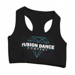 fusion dance co racer back cropped top